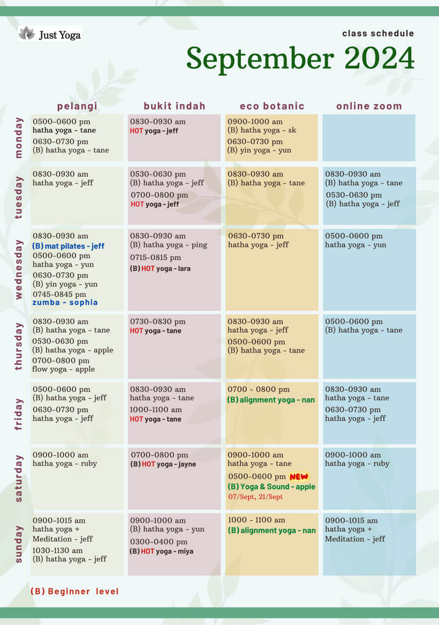 Class Schedule